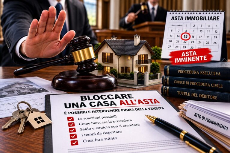 Bloccare una casa all'asta