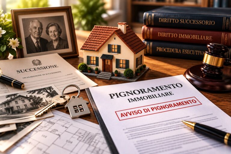 Casa ereditata pignorata