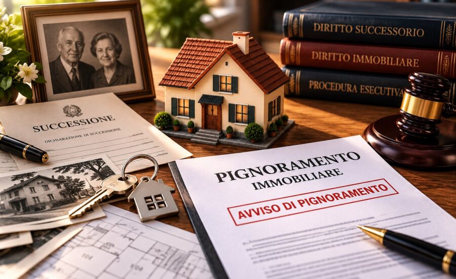 Casa ereditata pignorata