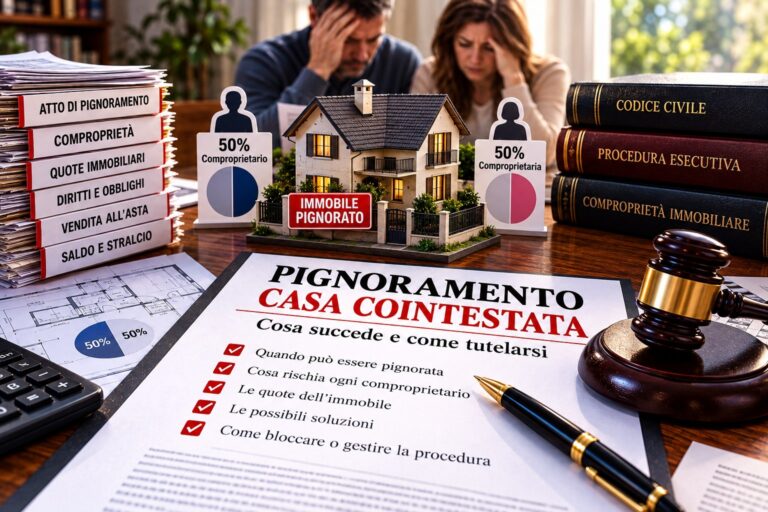 Pignoramento della casa cointestata
