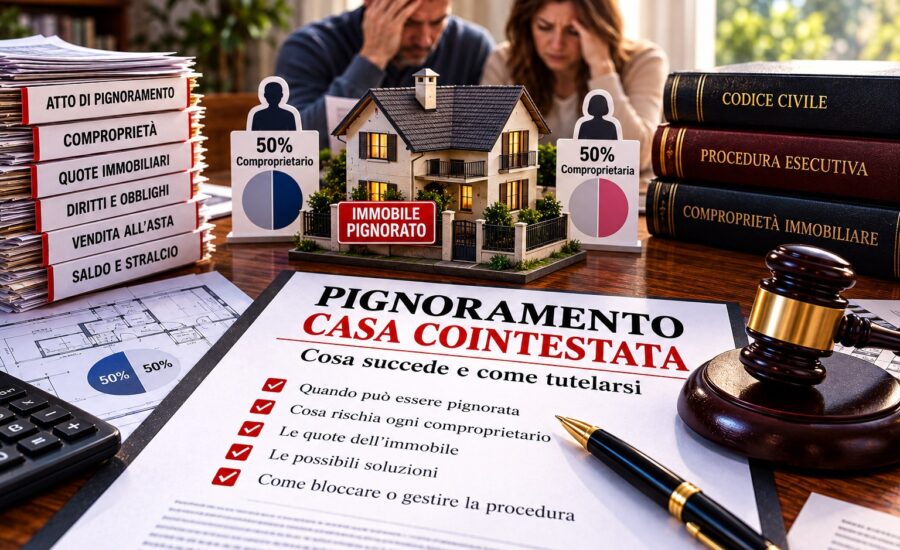 Pignoramento della casa cointestata