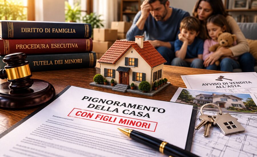 Pignoramento della casa con figli minori