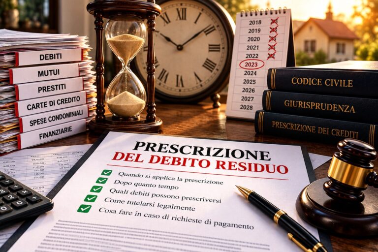 Prescrizione del debito residuo dopo l'asta