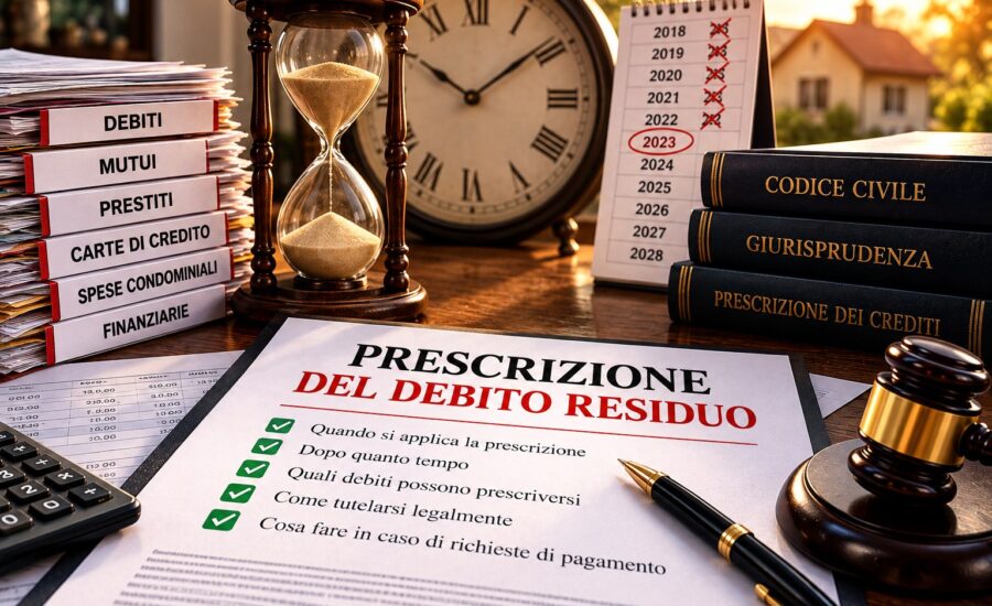 Prescrizione del debito residuo dopo l'asta