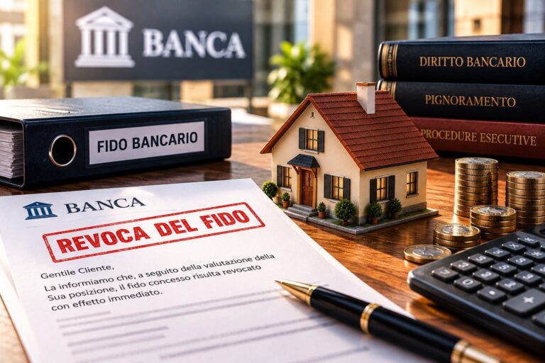 Revoca del fido bancario e rischio pignoramento